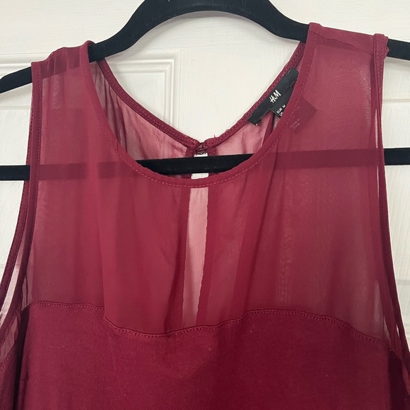 “H&M” Women’s tank top/wine colored size medium - Picture 3 of 5